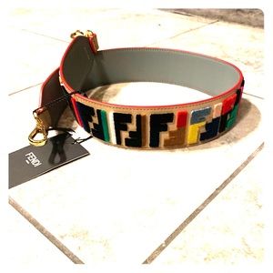 Authentic Fendi Velvet Zuca Strap